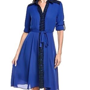 Nanette Lepore Royal Blue Midi Dress